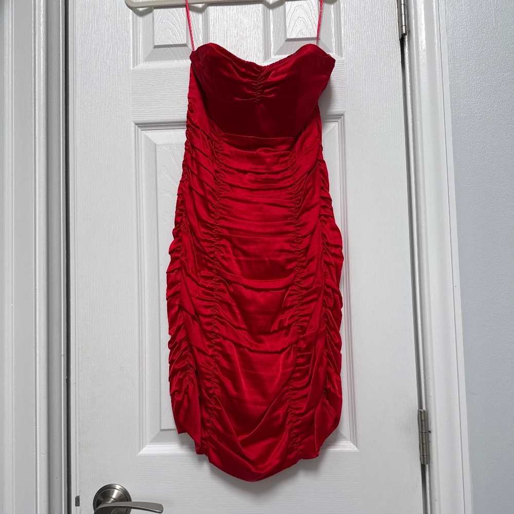 Red cocktail dress from Express